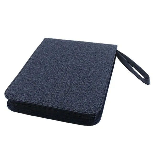 Canvas Pen Case — Navy, 24 Slots