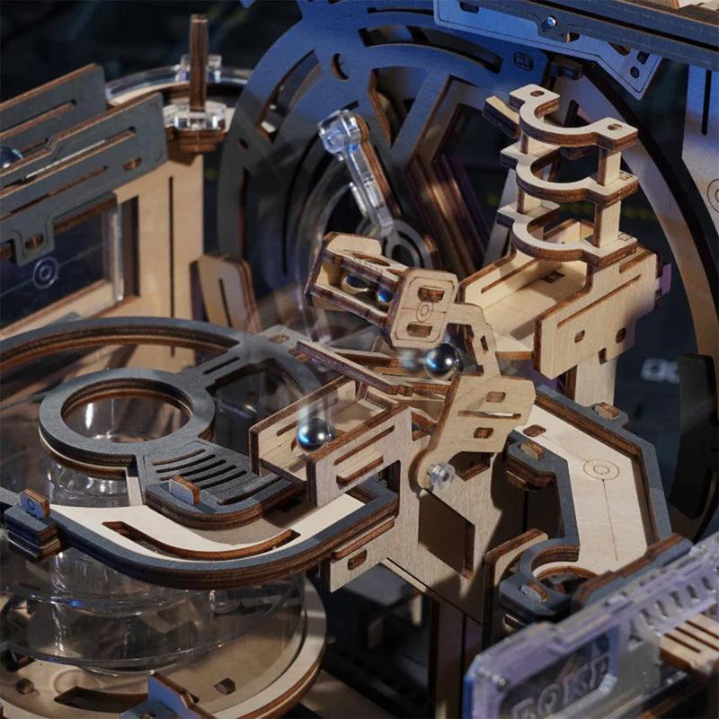 Diyion™ | Cosmic Marble Labyrinth - 3D Wooden Mechanical Model Kit - Diyion