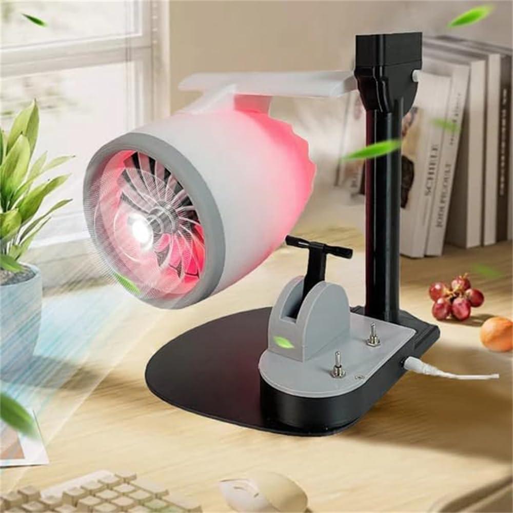 Diyion™ | JetEngine Humidifier Fan - Aviation-Inspired Desktop Companion - Diyion