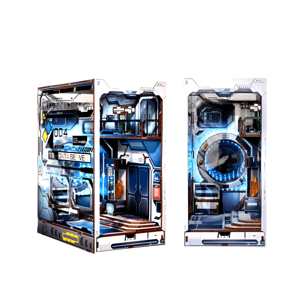 Diyion™ | Alien Hub Wooden Puzzle Book Nook Kit - Diyion