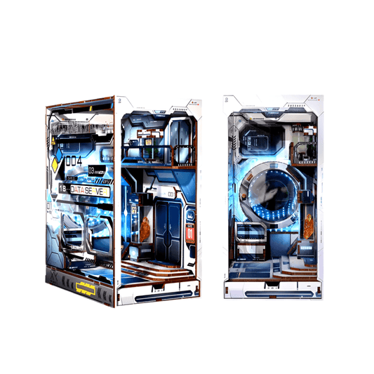 Diyion™ | Alien Hub Wooden Puzzle Book Nook Kit - Diyion