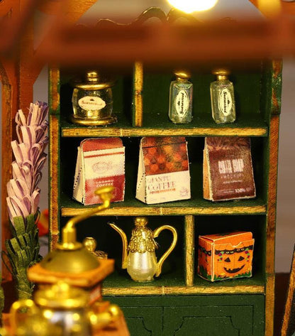 Flower House Coffee Shop DIY Miniature House Kit - DIYION