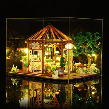 Flower House Coffee Shop DIY Miniature House Kit - DIYION