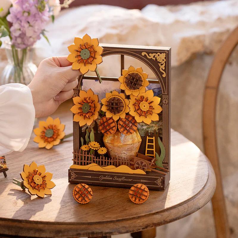 Diyion™ | Monet's Garden 3D Wooden Puzzle with LED Lighting - Diyion