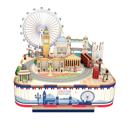 London City | 3D Wooden Puzzles | DIY Music Box