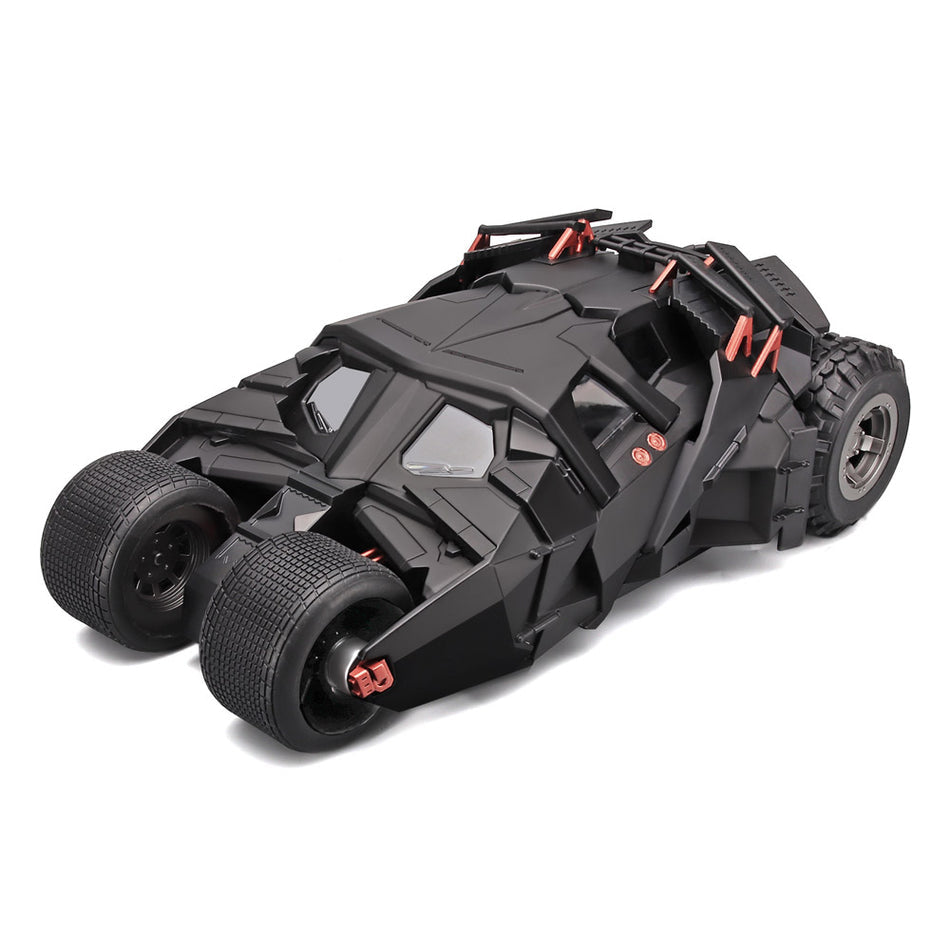 Diyion 1:18 Batmobile model in 2008 Black, a light and sound movie car collectible for Batman display shelves