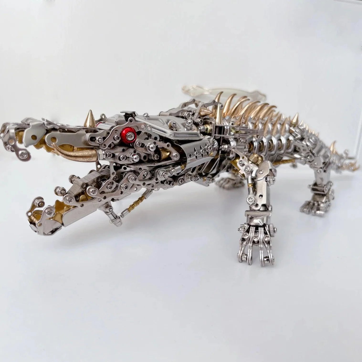 Diyion™ | Mechanical Crocodile Metal Sculpture - Diyion