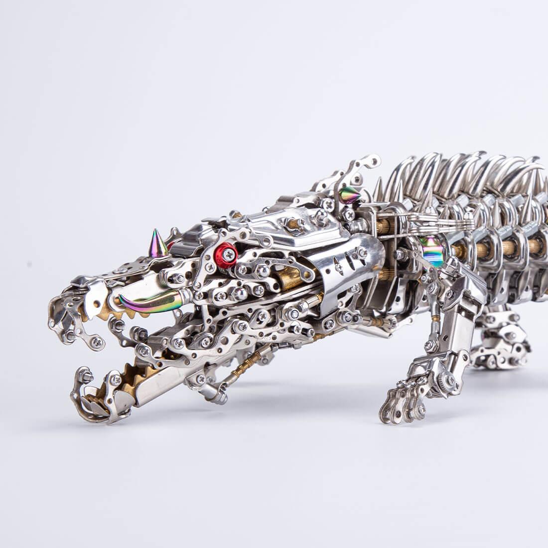 Diyion™ | Mechanical Crocodile Metal Sculpture - Diyion