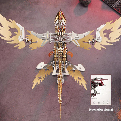 Diyion™ | Phoenix Rising 3D Mechanical Stainless Steel Bionic Assembly Kit - Diyion