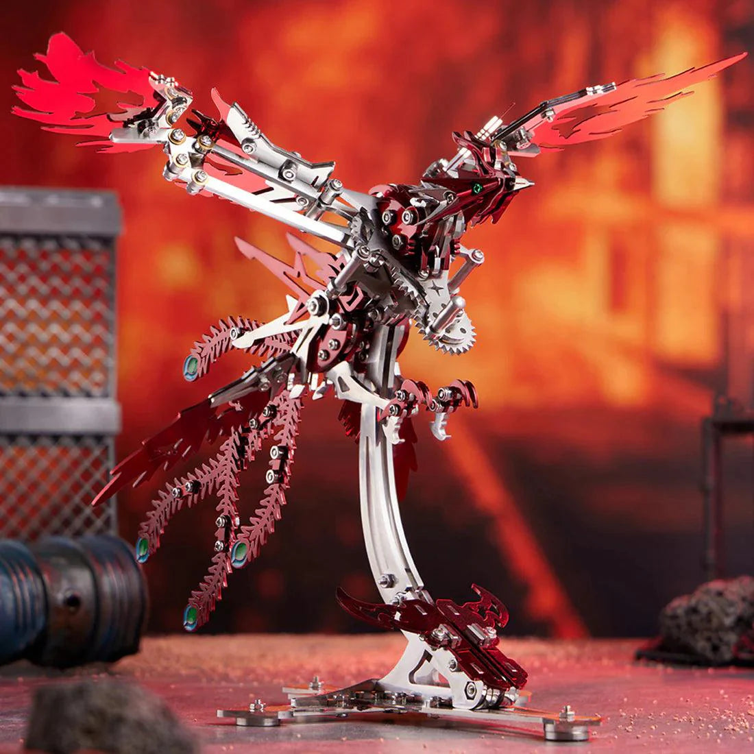 Diyion™ | Phoenix Rising 3D Mechanical Stainless Steel Bionic Assembly Kit - Diyion