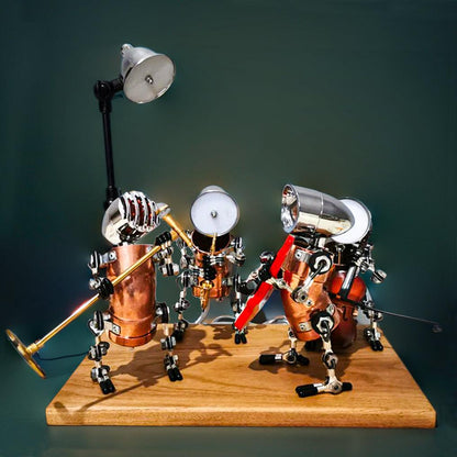 Diyion™ | DIY 3D Metal Steampunk Hand-Assembled Robot Band Model - Diyion