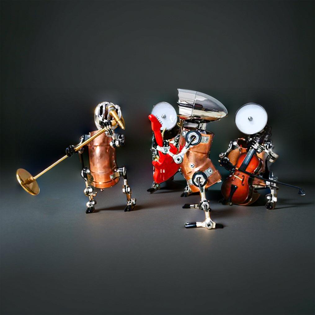 Diyion™ | DIY 3D Metal Steampunk Hand-Assembled Robot Band Model - Diyion