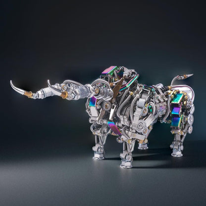 Diyion™ | DIY 3D Metal Mechanical Bull Animal Model Assembly Kit 1087Pcs - Diyion