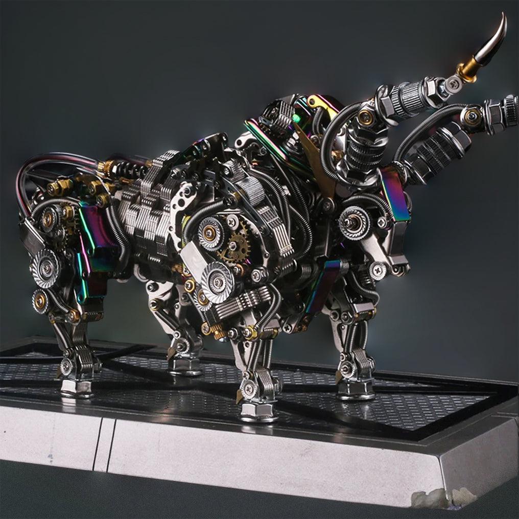 Diyion™ | DIY 3D Metal Mechanical Bull Animal Model Assembly Kit 1087Pcs - Diyion