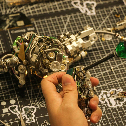 Diyion™ | DIY 3D Metal Mechanical Bull Animal Model Assembly Kit 1087Pcs - Diyion