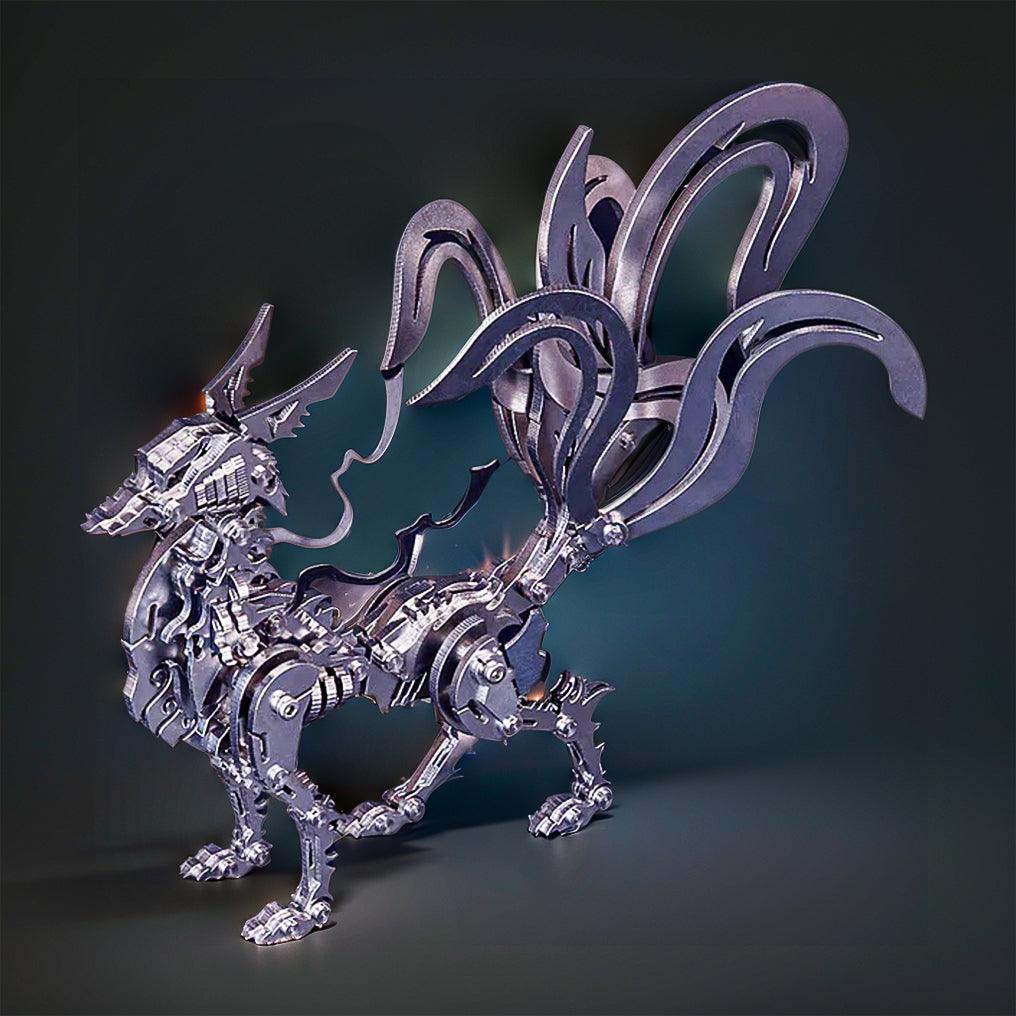 Diyion™ | DIY 3D Metal Mechanical Nine-tailed Fox Puzzle Model Kit Assembly - Diyion