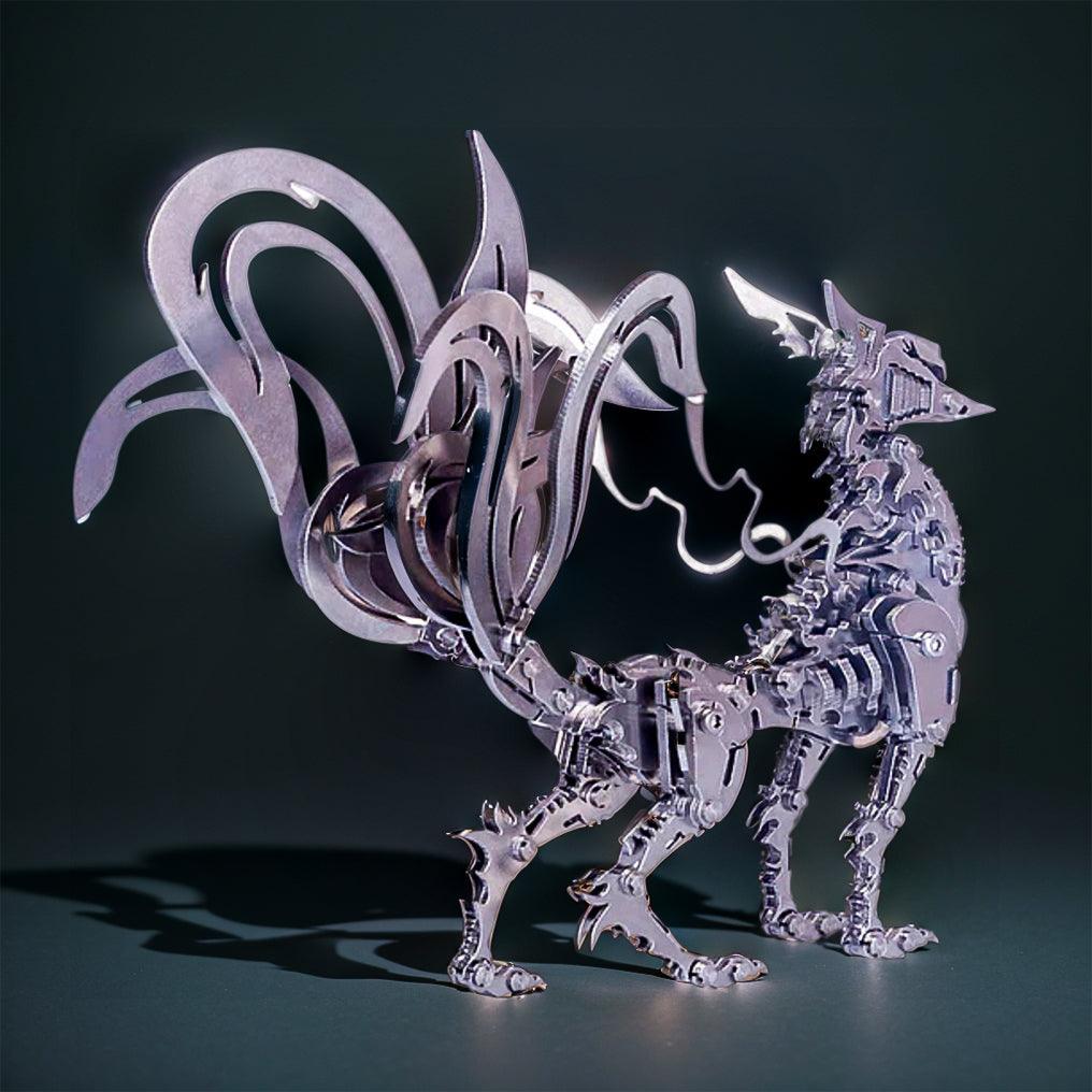 Diyion™ | DIY 3D Metal Mechanical Nine-tailed Fox Puzzle Model Kit Assembly - Diyion
