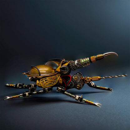 Diyion™ | DIY 3D Metal Mechanical Rotatable Beetle Assembly Puzzle Model Kit - Diyion