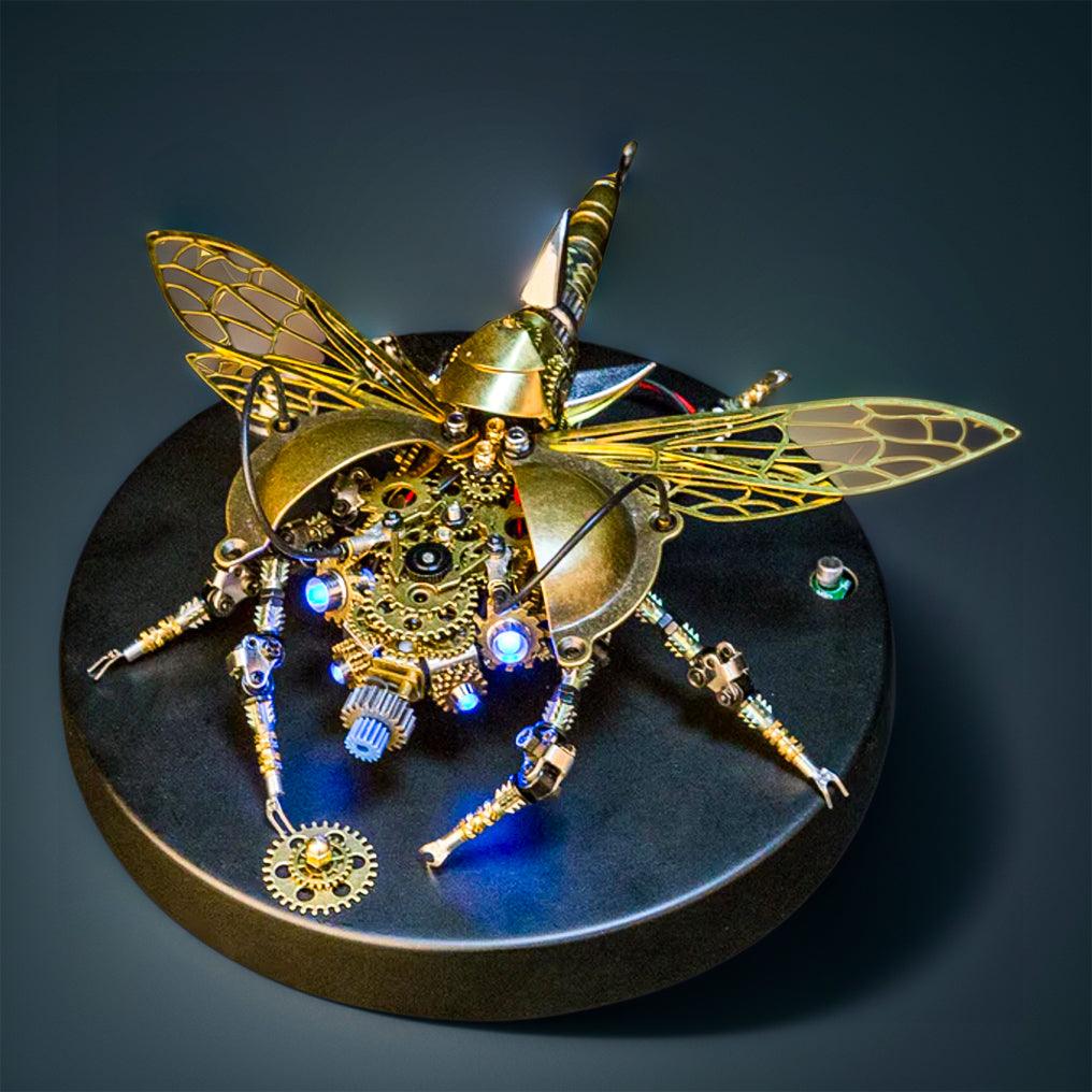 Diyion™ | DIY 3D Metal Mechanical Rotatable Beetle Assembly Puzzle Model Kit - Diyion