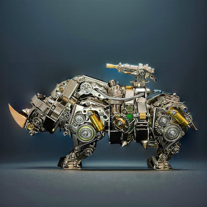 Diyion™ | Steampunk Siege Mechanical Rhino - DIY Assembly Kit - Diyion