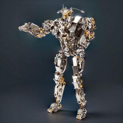 Diyion™ | DIY 3D Steampunk Protoss Mecha Metal Model With Lights-1020+PCS - Diyion