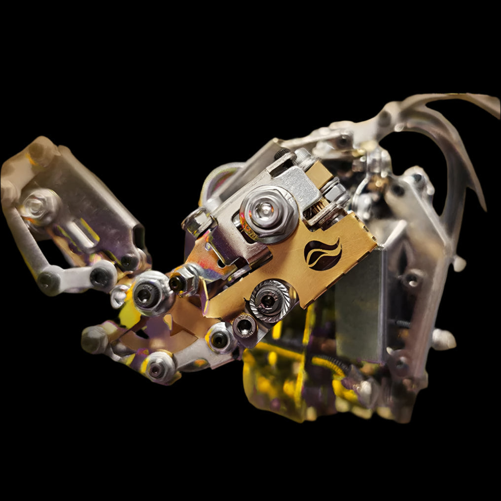 Diyion™ | DIY 3D Steampunk Protoss Mecha Metal Model With Lights-1020+PCS - Diyion