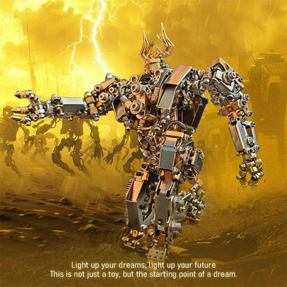 Diyion™ | DIY 3D Steampunk Protoss Mecha Metal Model With Lights-1020+PCS - Diyion