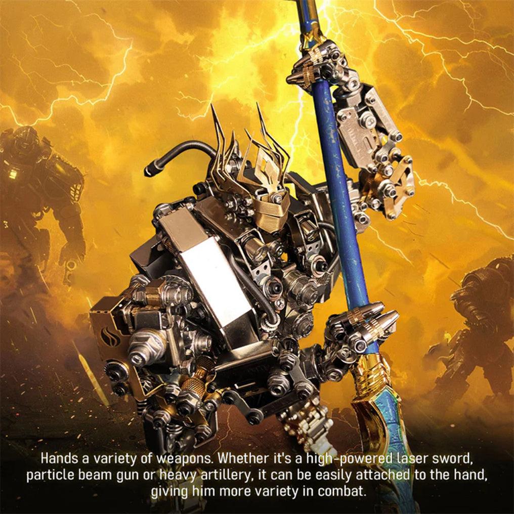 Diyion™ | DIY 3D Steampunk Protoss Mecha Metal Model With Lights-1020+PCS - Diyion