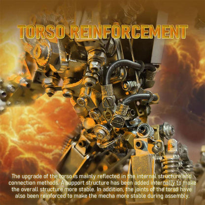 Diyion™ | DIY 3D Steampunk Protoss Mecha Metal Model With Lights-1020+PCS - Diyion