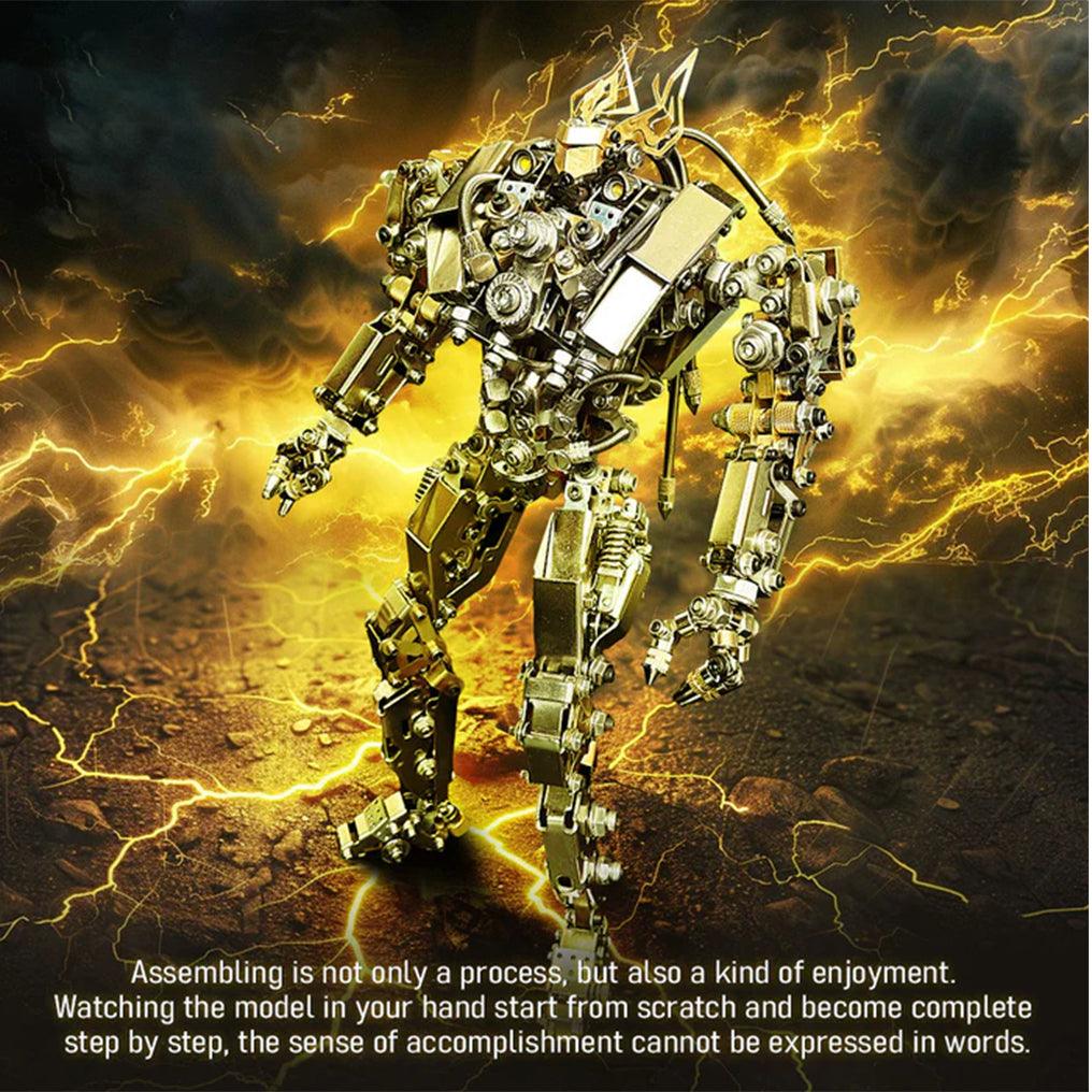 Diyion™ | DIY 3D Steampunk Protoss Mecha Metal Model With Lights-1020+PCS - Diyion