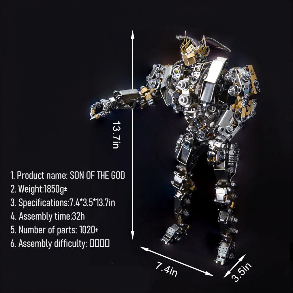 Diyion™ | DIY 3D Steampunk Protoss Mecha Metal Model With Lights-1020+PCS - Diyion