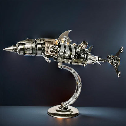 Diyion™ | DIY 3D Metal Mechanical Shark Puzzle Model Assembly Kit-209PCS - Diyion