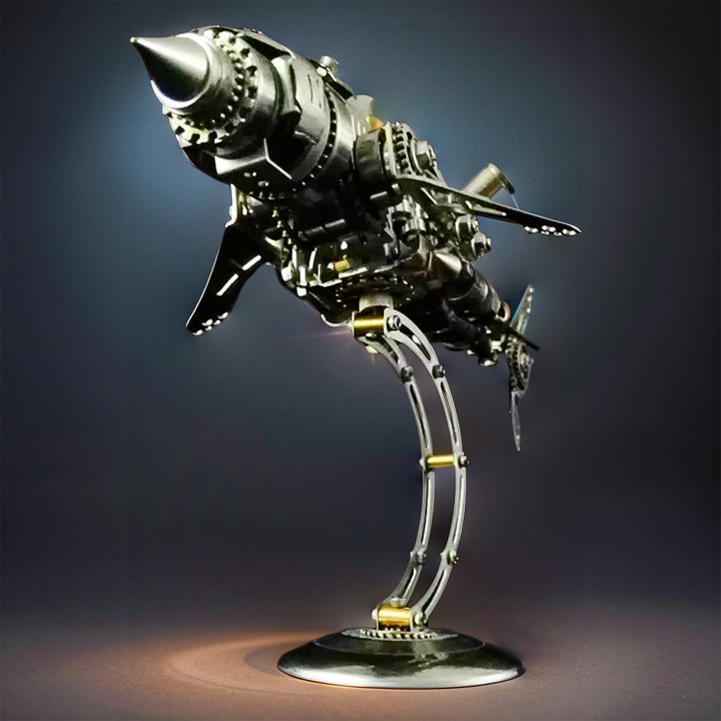 Diyion™ | DIY 3D Metal Mechanical Shark Puzzle Model Assembly Kit-209PCS - Diyion