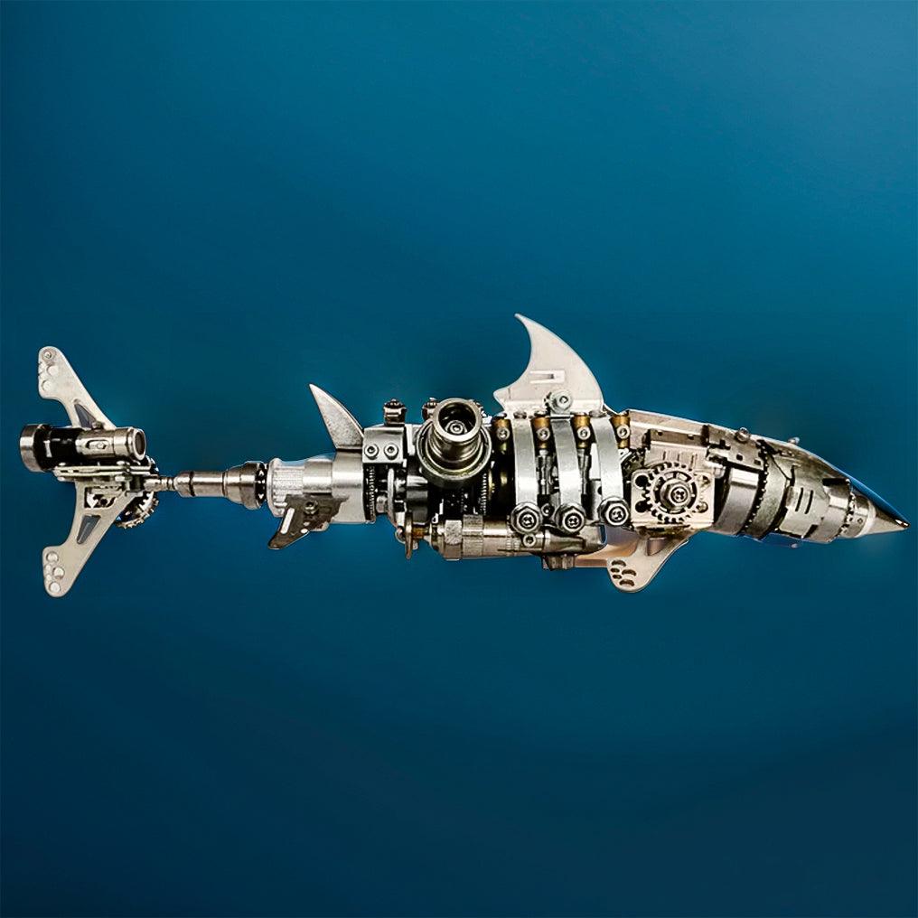 Diyion™ | DIY 3D Metal Mechanical Shark Puzzle Model Assembly Kit-209PCS - Diyion