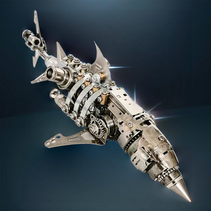 Diyion™ | DIY 3D Metal Mechanical Shark Puzzle Model Assembly Kit-209PCS - Diyion