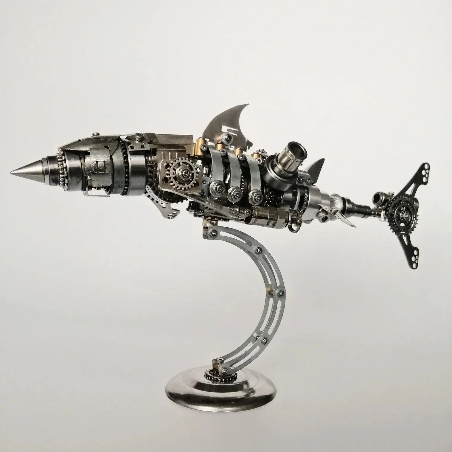 Diyion™ | DIY 3D Metal Mechanical Shark Puzzle Model Assembly Kit-209PCS - Diyion