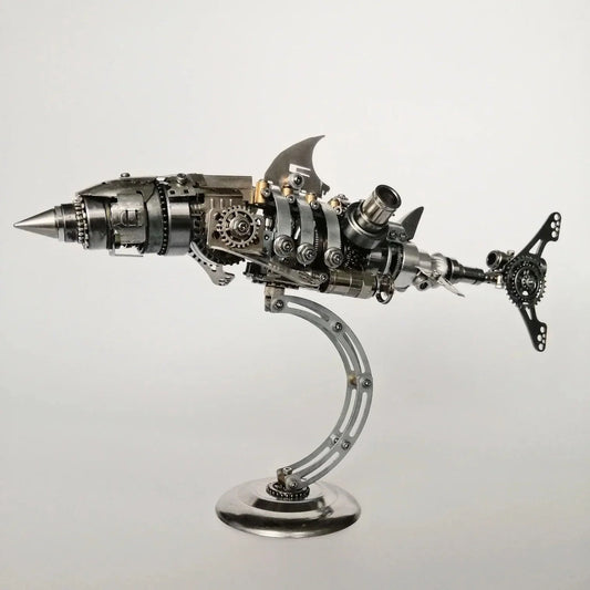 Diyion™ | DIY 3D Metal Mechanical Shark Puzzle Model Assembly Kit-209PCS - Diyion