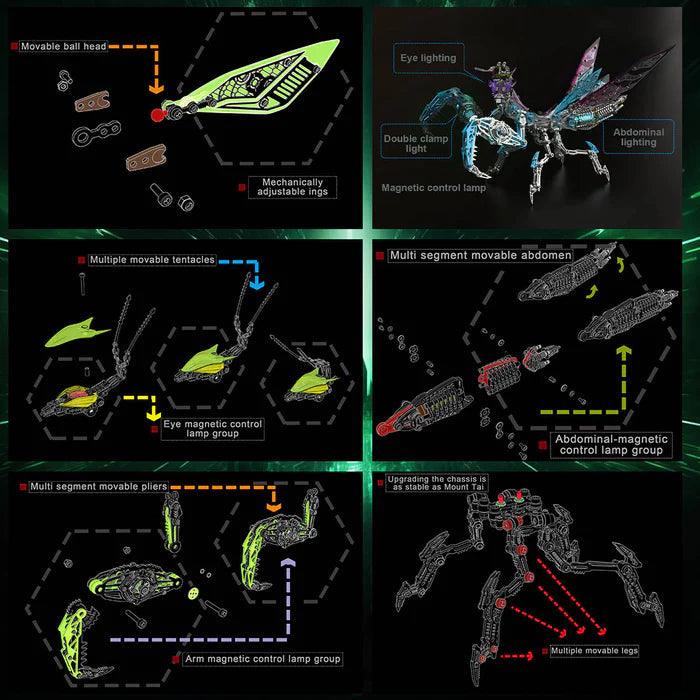 Diyion™ | Luminous Mantis 3D Metal Mechanical Assembly Kits - Diyion