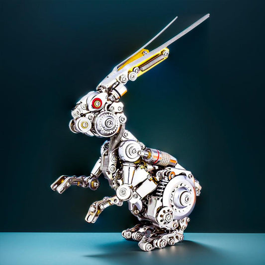 Diyion™ | GEARSPRING REBEL 3D Metal Punk Mechanical Rabbit Model Kit - Diyion