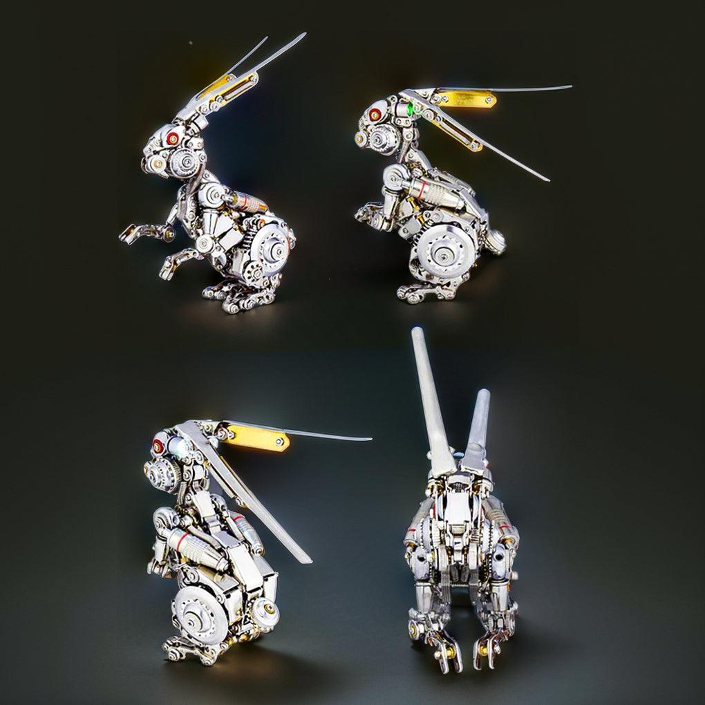 Diyion™ | GEARSPRING REBEL 3D Metal Punk Mechanical Rabbit Model Kit - Diyion