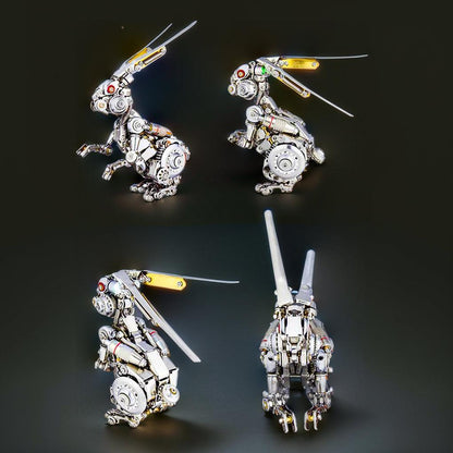 Diyion™ | GEARSPRING REBEL 3D Metal Punk Mechanical Rabbit Model Kit - Diyion