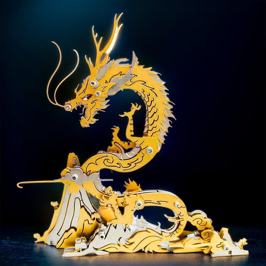 Diyion™ | Dragon on the Mountain Mythical Creature Model Kit - Diyion