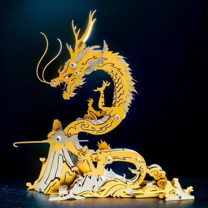 Diyion™ | Dragon on the Mountain Mythical Creature Model Kit - Diyion