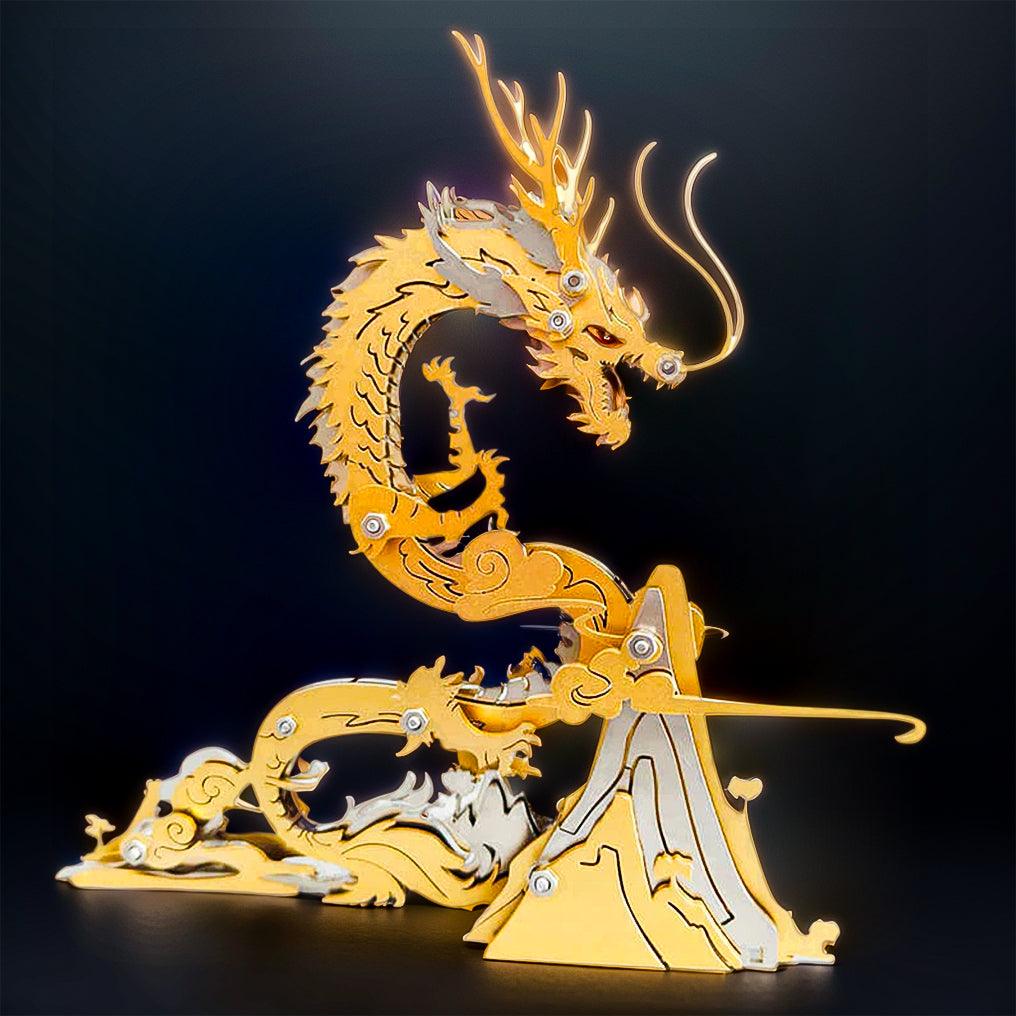 Diyion™ | Dragon on the Mountain Mythical Creature Model Kit - Diyion