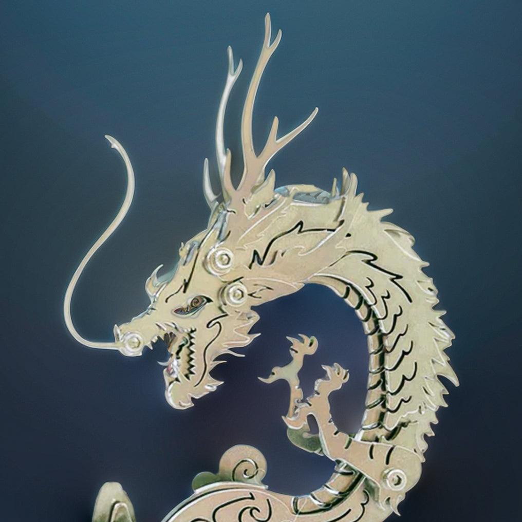 Diyion™ | Dragon on the Mountain Mythical Creature Model Kit - Diyion