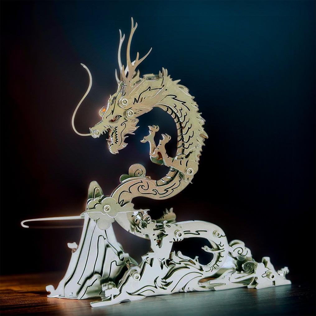 Diyion™ | Dragon on the Mountain Mythical Creature Model Kit - Diyion
