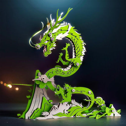 Diyion™ | Dragon on the Mountain Mythical Creature Model Kit - Diyion