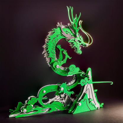 Diyion™ | Dragon on the Mountain Mythical Creature Model Kit - Diyion