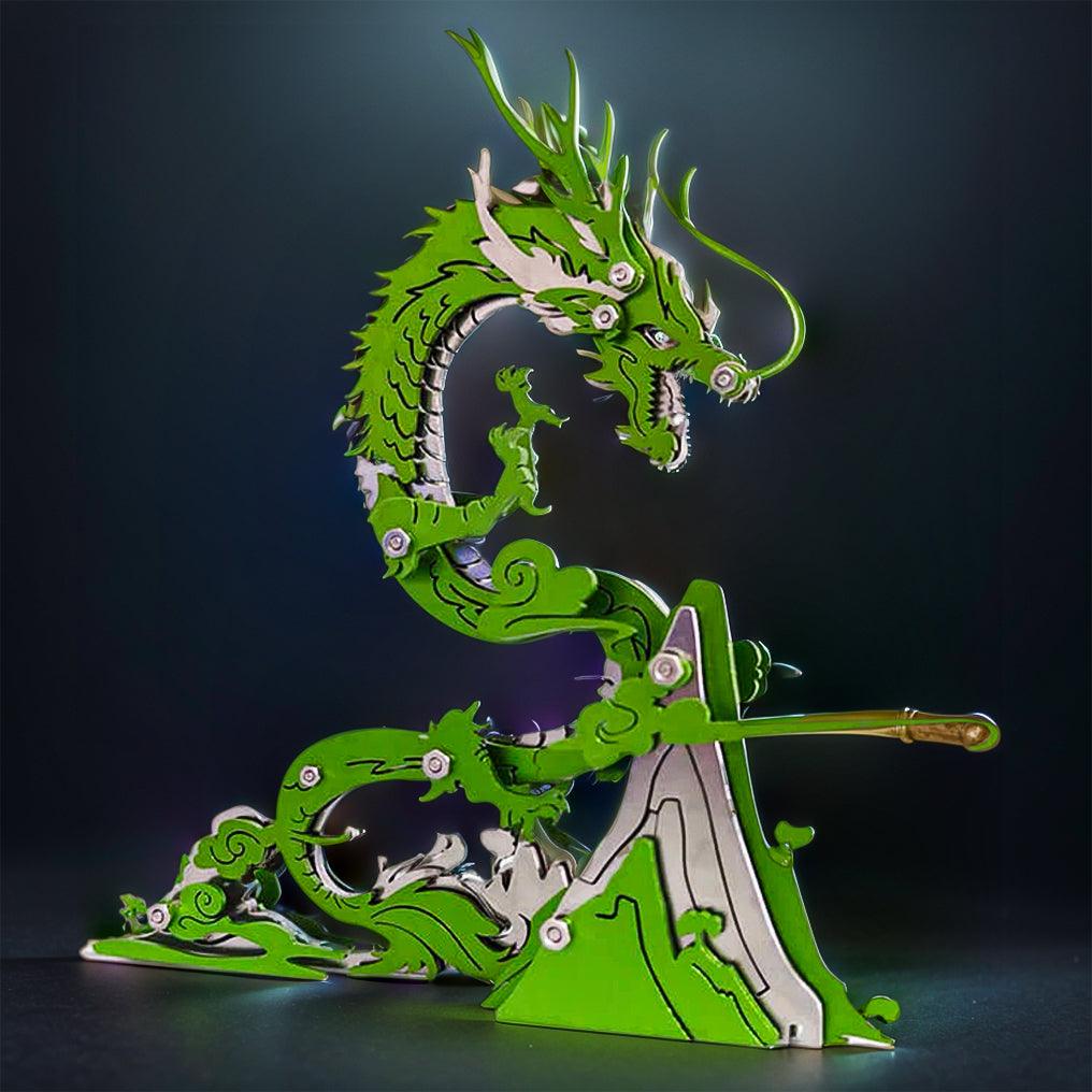 Diyion™ | Dragon on the Mountain Mythical Creature Model Kit - Diyion