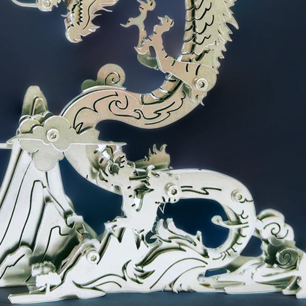 Diyion™ | Dragon on the Mountain Mythical Creature Model Kit - Diyion